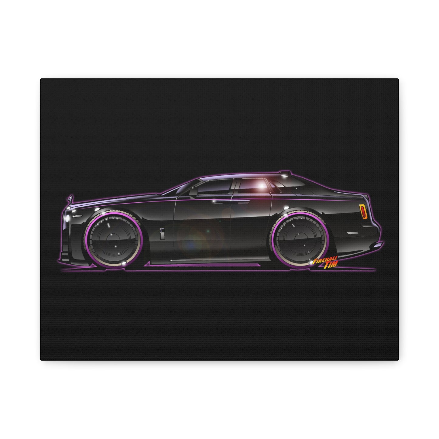 ROLLS ROYCE PHANTOM SPECTRE Fireball Art Canvas Wall Print - 11x14
