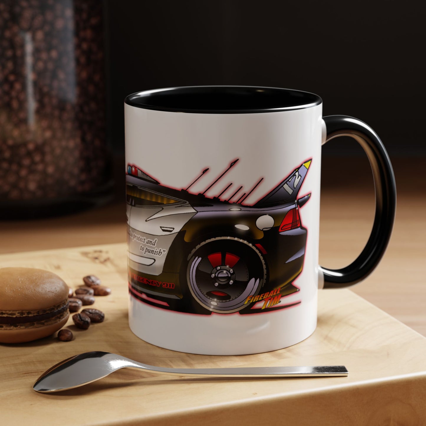 ADAM 12 FISKER KARMA Police Car Concept Art Coffee Mug 11oz