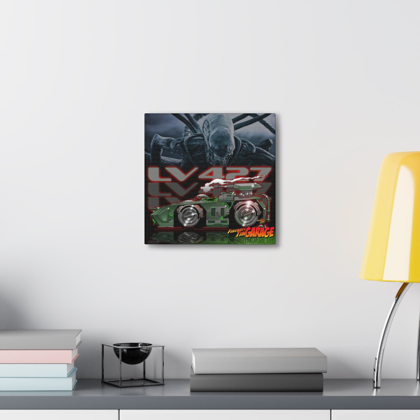 ALIENS Movie LV427 Movie Car Concept Art Canvas Print 12x12