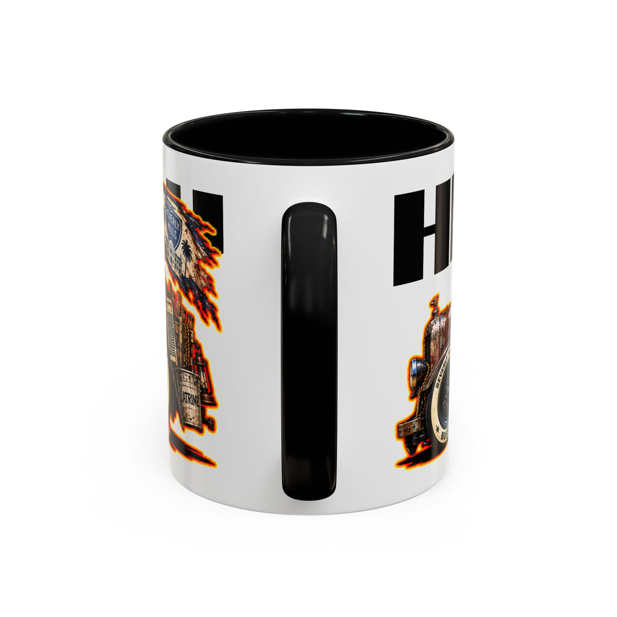 BEVERLY HILLBILLIES Hillbilly Buster Hot Rod Collectible Fireball Art Coffee Mug - 2 Sizes