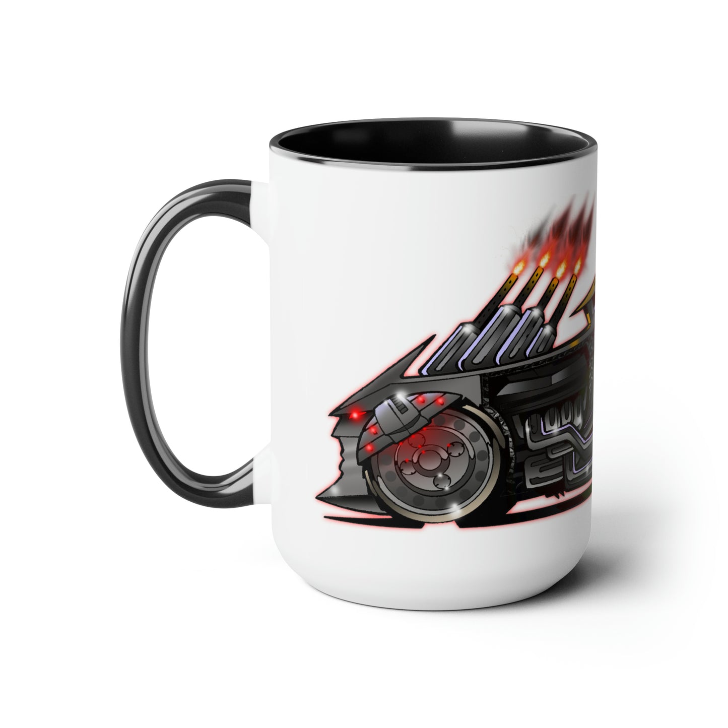 Fireball Tim BATSHAKER Batmobile Movie Car Coffee Mug 15oz