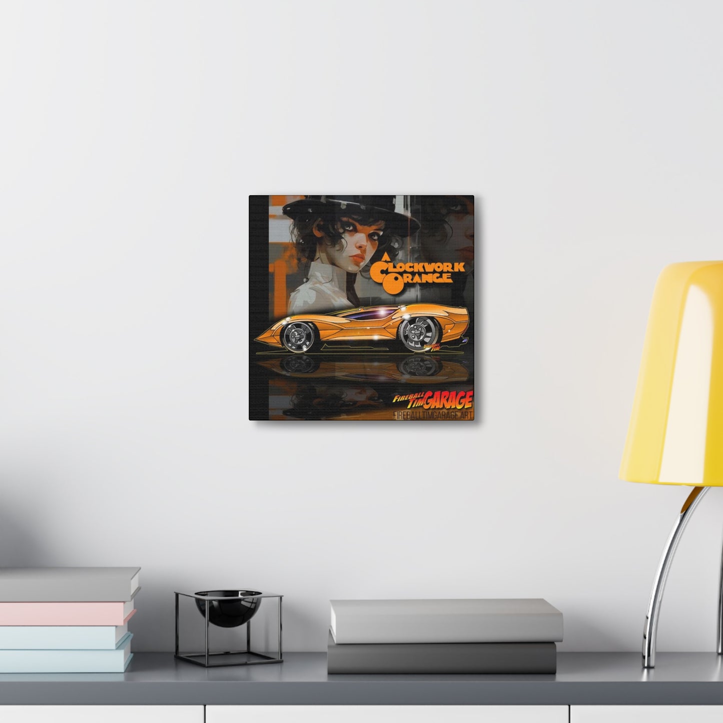 A CLOCKWORK ORANGE Movie Car Concept Art Canvas Print (Ver 1) 12x12