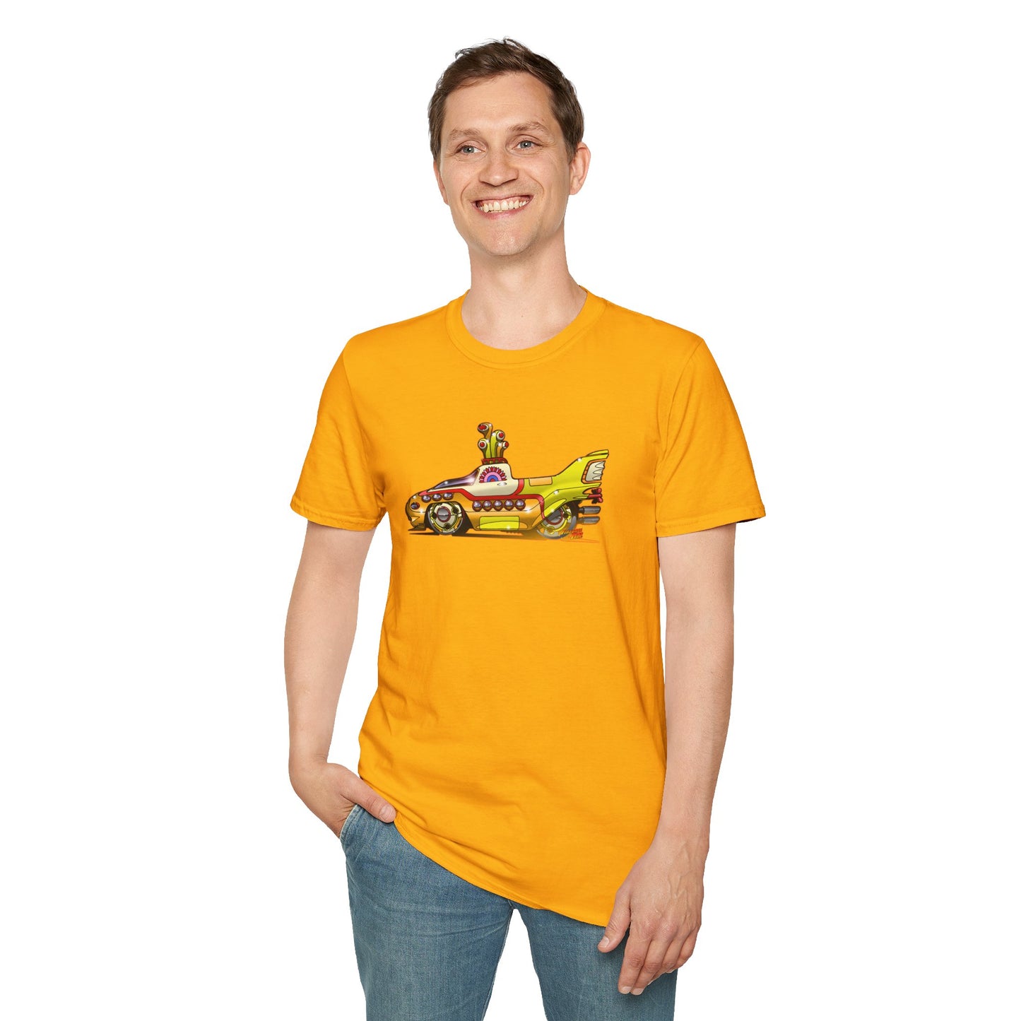 Beatles YELLOW SUBMARINE Concept Art Softstyle T-Shirt Multiple Colors