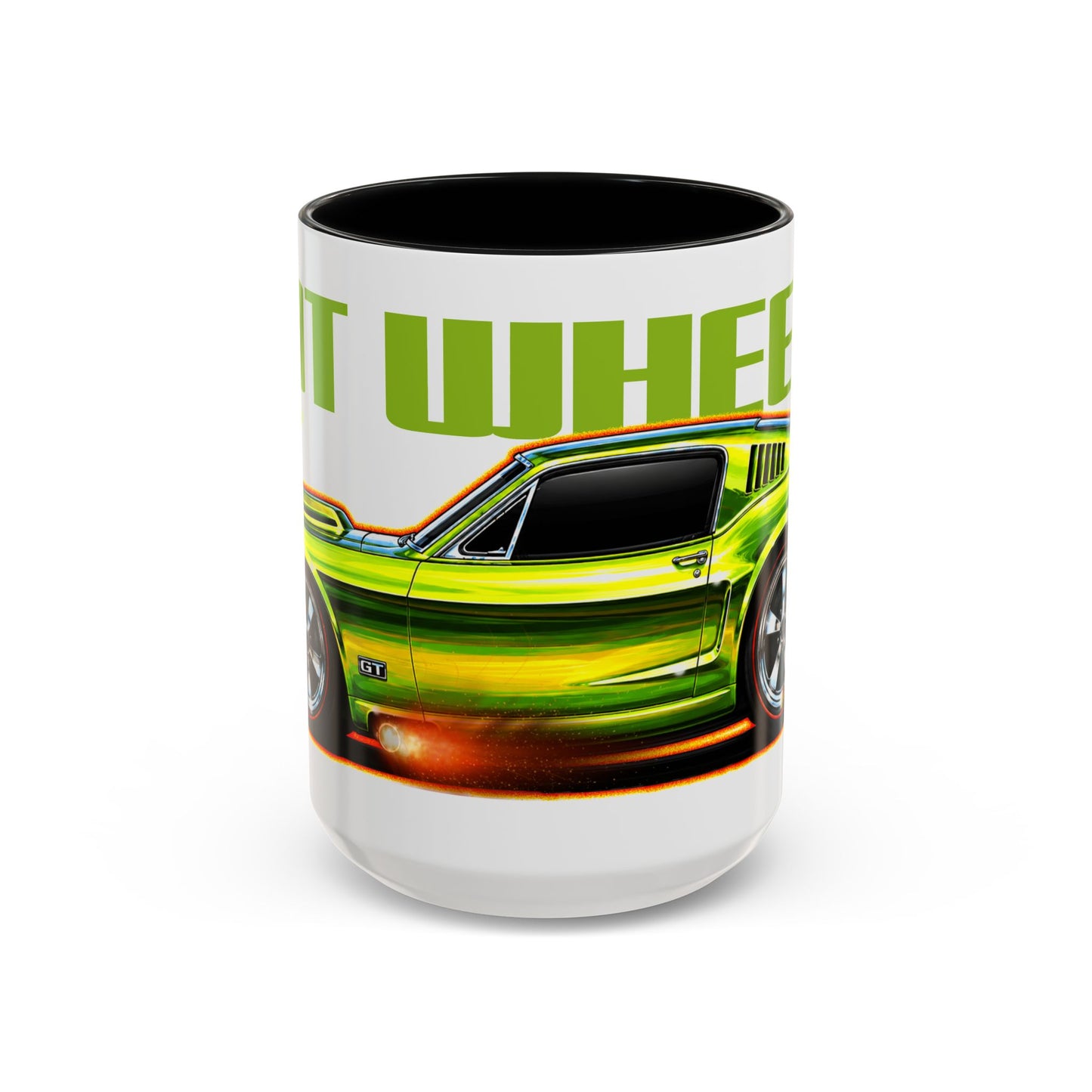HOT WHEELS Sweet 16 MUSTANG GT Collectible Fireball Art Coffee Mug - 2 Sizes