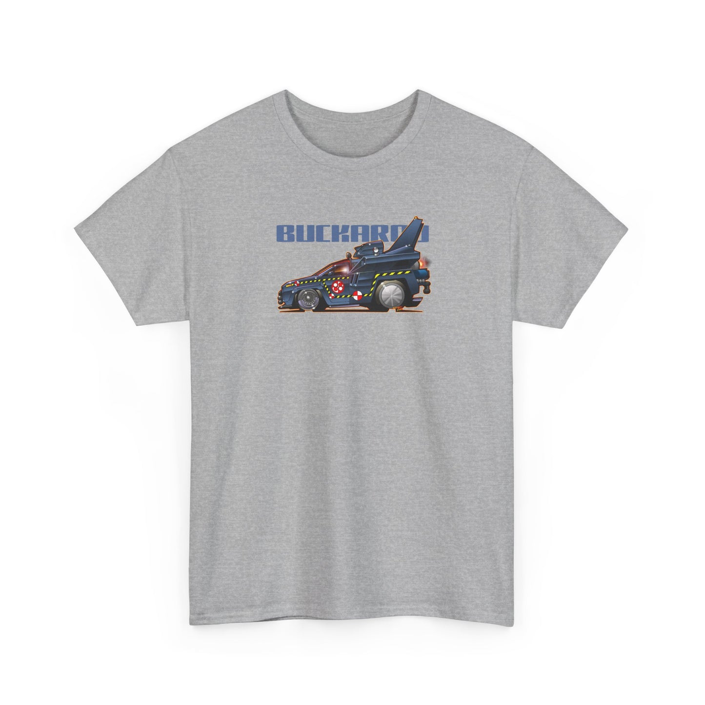BUCKAROO BANZAI JET TRUCK Movie Car Fireball Art Tee Shirt - Musltiple Sizes
