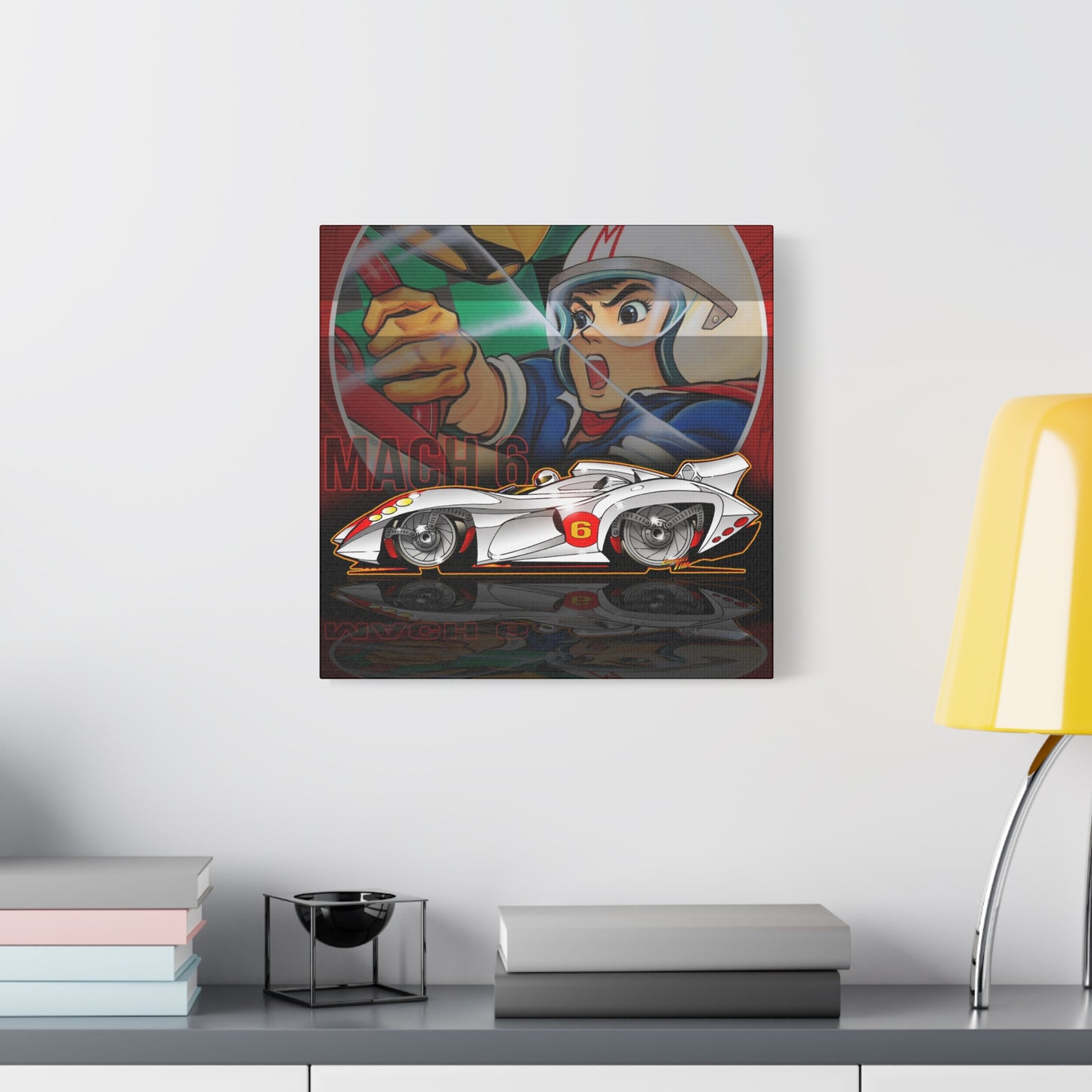 SPEED RACER MACH 6 Fireball Art Collectible Canvas Print - Multiple Sizes
