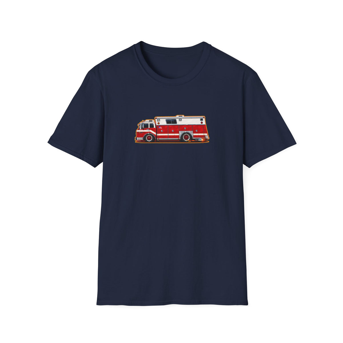 FIRE TRUCK Collectible Fireball Art TeeShirt