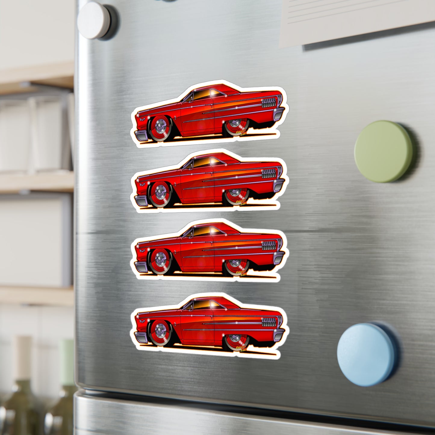 FORD GALAXIE 500 427R Code Classic Car Fireball Decal Stickers