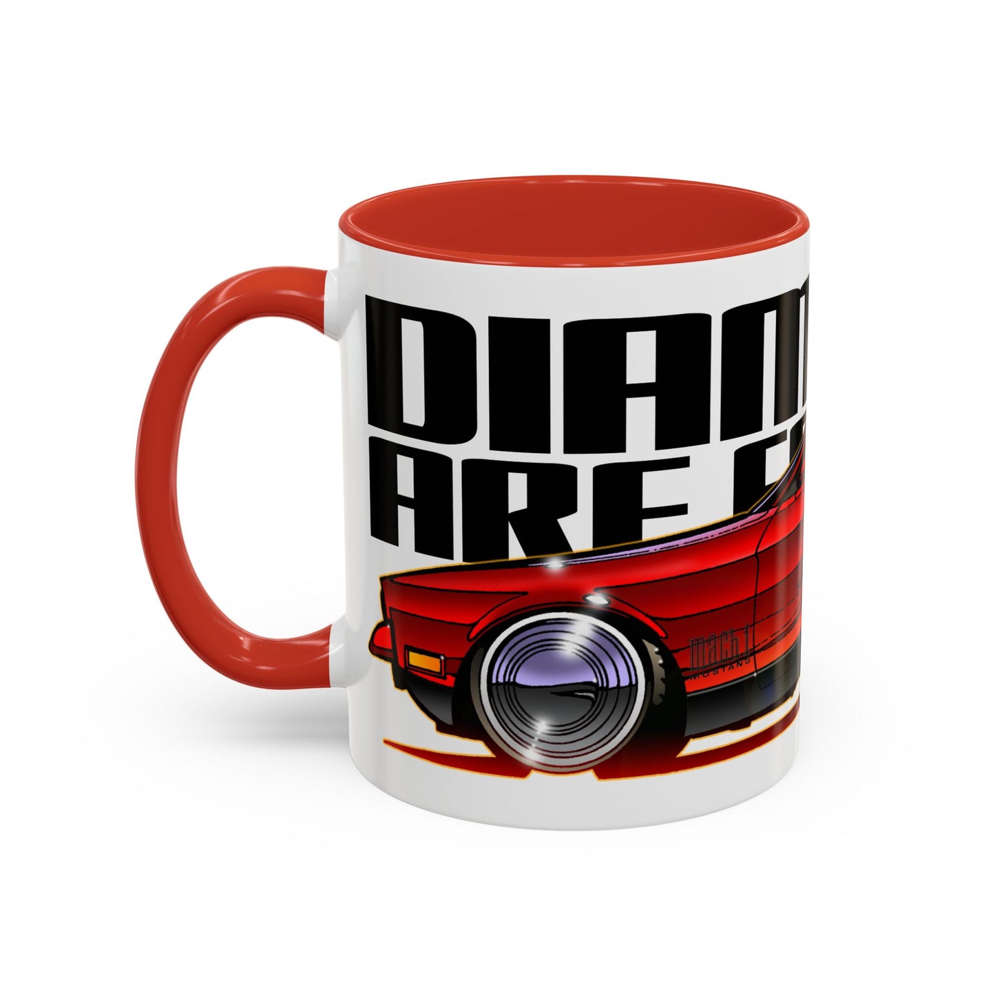 DIAMONDS ARE FOREVER James Bond Mustang Mach 1 Collectible Art Coffee Mug - 2 Sizes