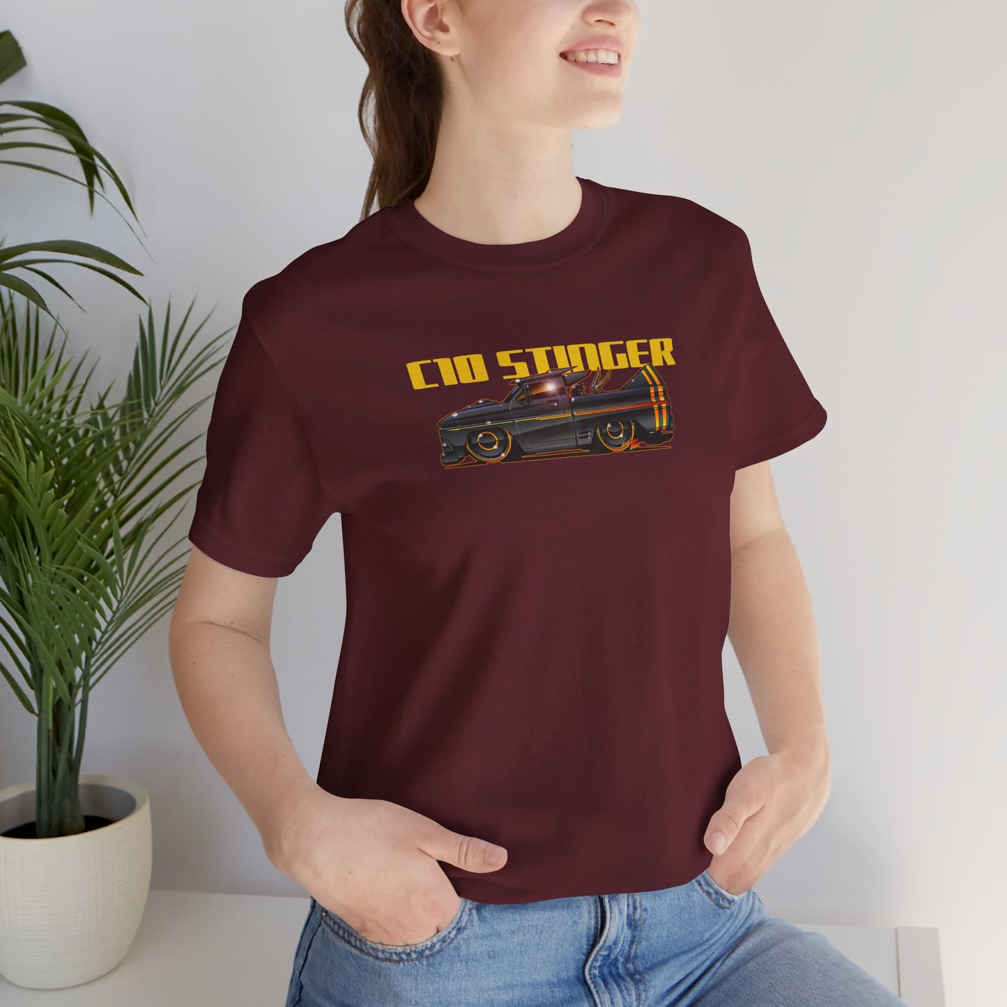 CHEVROLET C10 1960 Stinger Pickup Truck Custom Short Sleeve Tee 8 Colors