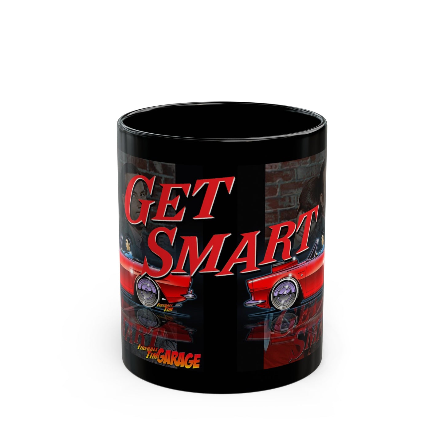 GET SMART TV Show Concept Art Black Coffee Mug 11oz