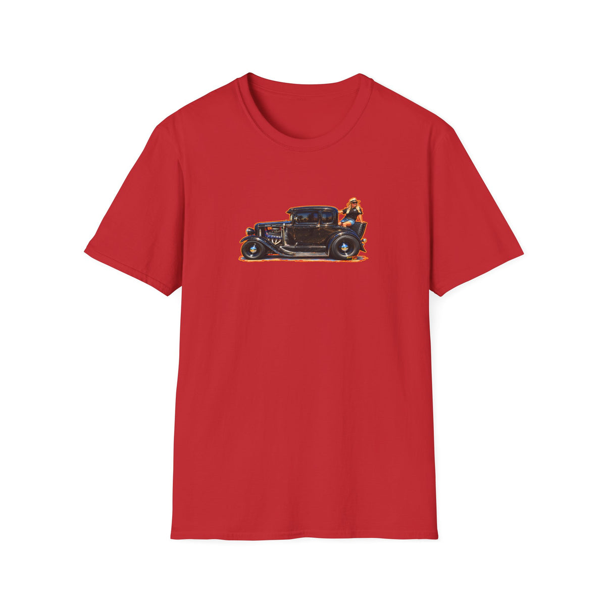 MCDOUGALL SPECIAL Model A Hot Rod Collectible Fireball Art Tee Shirt