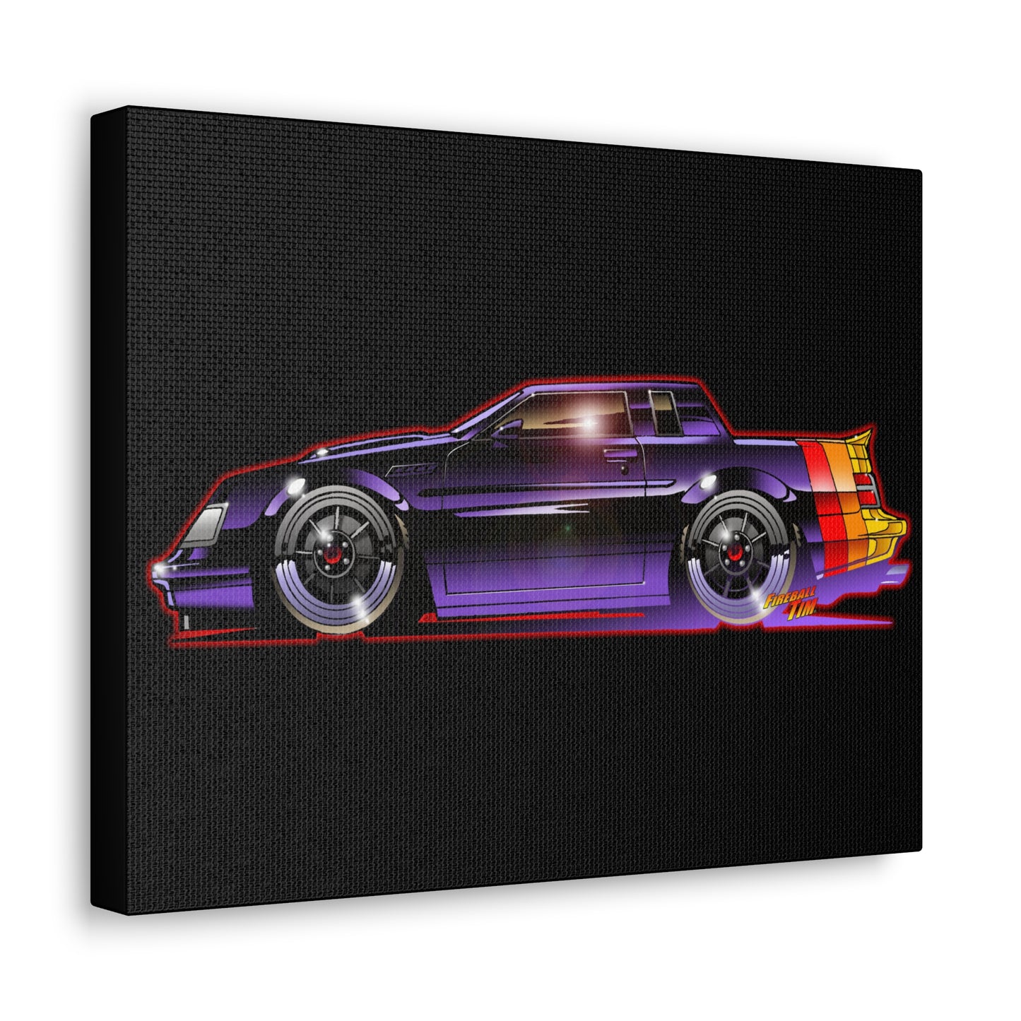 BUICK GRAND NATIONAL GNX 1987 Canvas Gallery Art Print 11x14