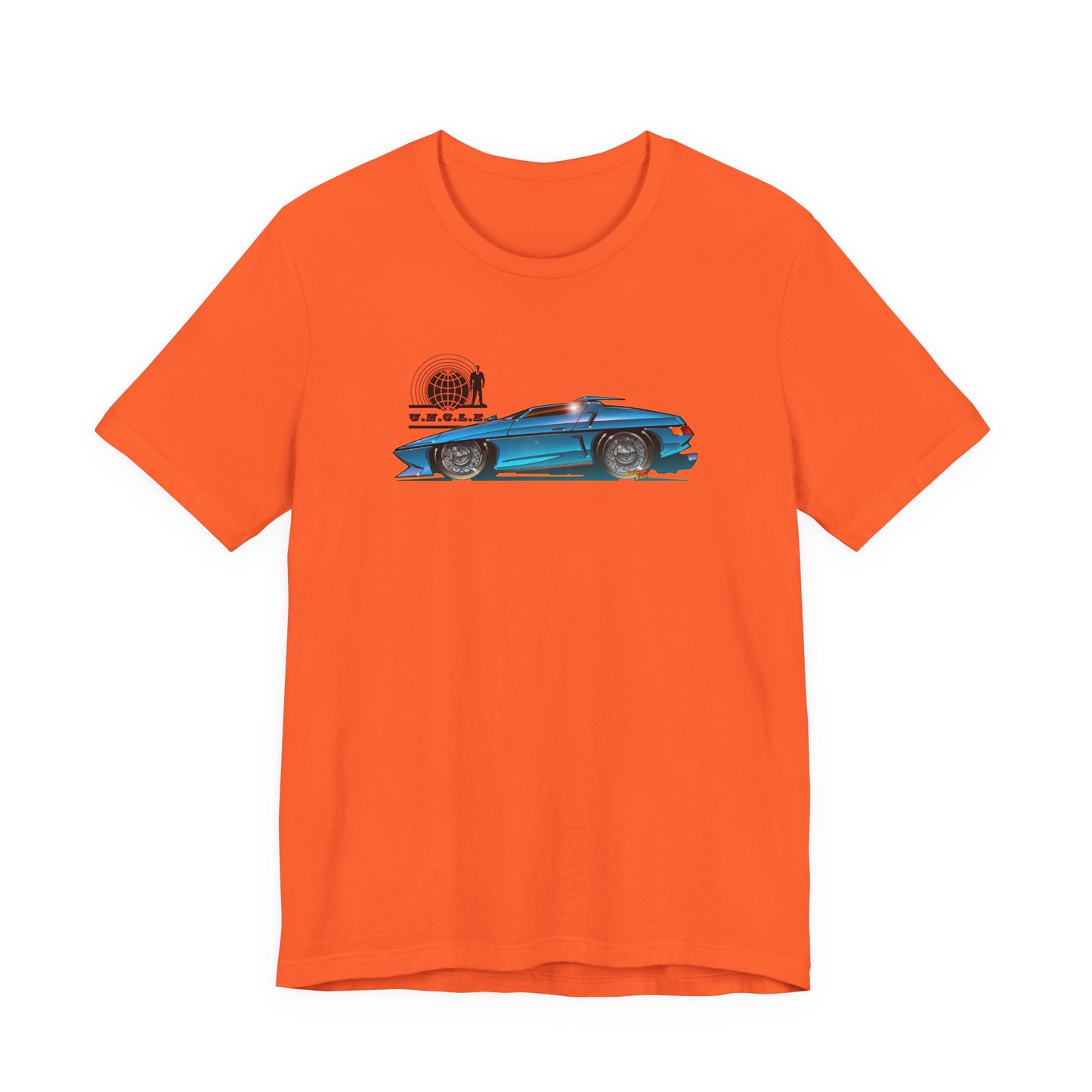 THE MAN FROM UNCLE Piranha TV Car Fireball Jersey Short Sleeve Tee Shirt - Multiple Colors