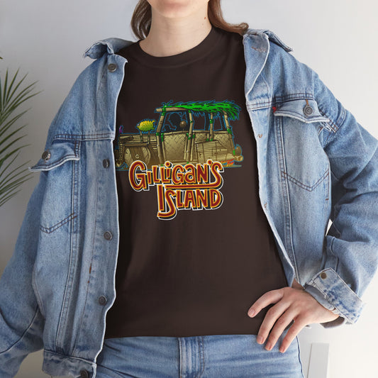 GILLIGAN'S ISLAND BAMBOO CAR Concept Art Cotton Tee 13 Colors