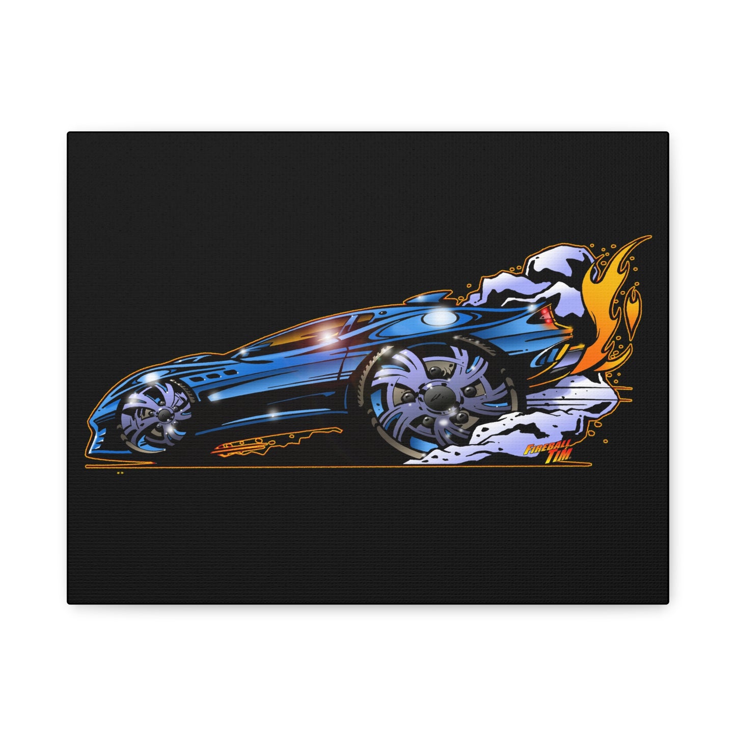MASERATI FLAME Fireball Art Canvas Print