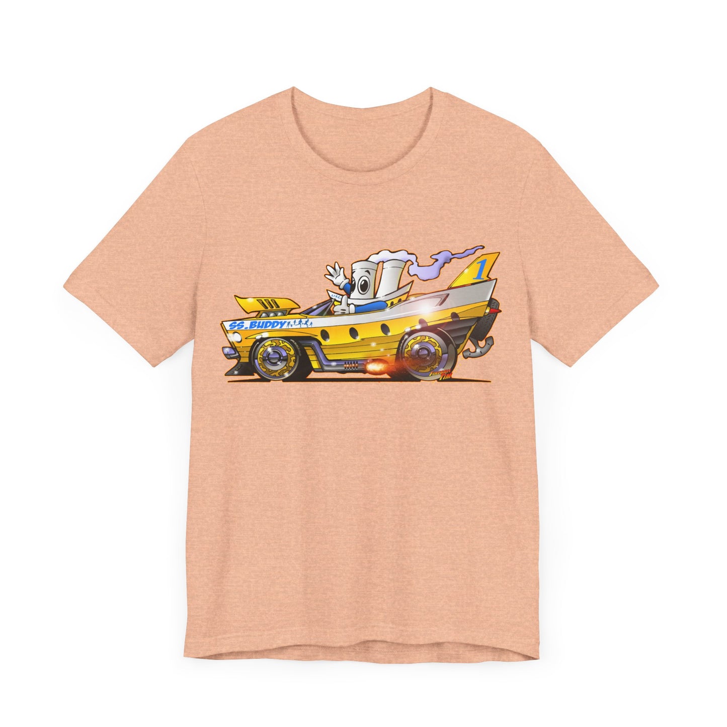 BUDDY CRUISE BUDDYMOBILE Custom Car Art Short Sleeve Tee in 17 Colors
