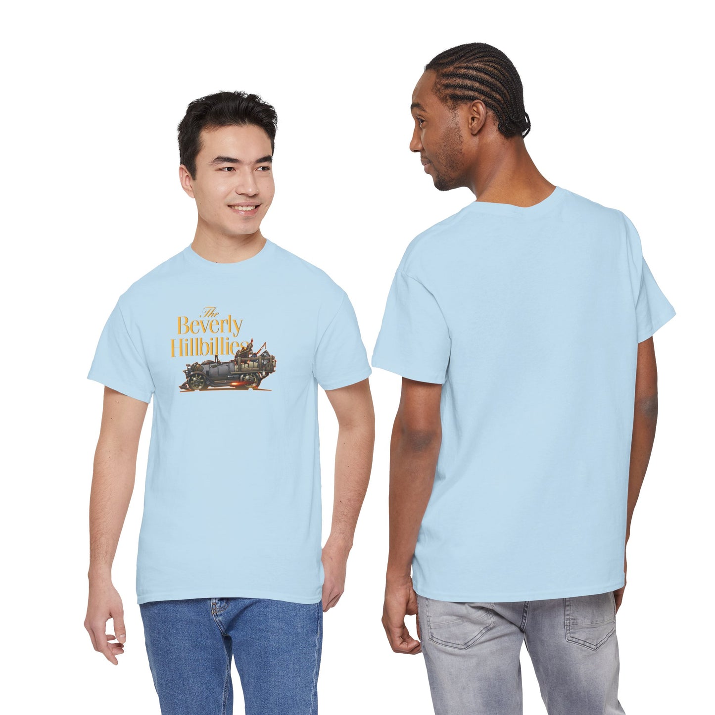 THE BEVERLY HILLBILLIES Jalopy Car Unisex Heavy Cotton Tee Shirt 12 Colors