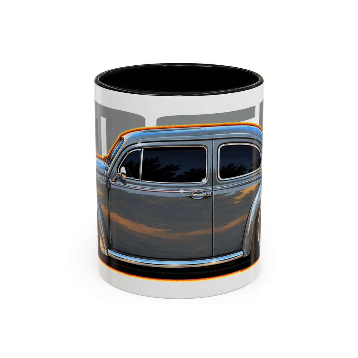 KUSTOM 1964 VW BUG Collectible Fireball Art Coffee Mug - 2 Sizes