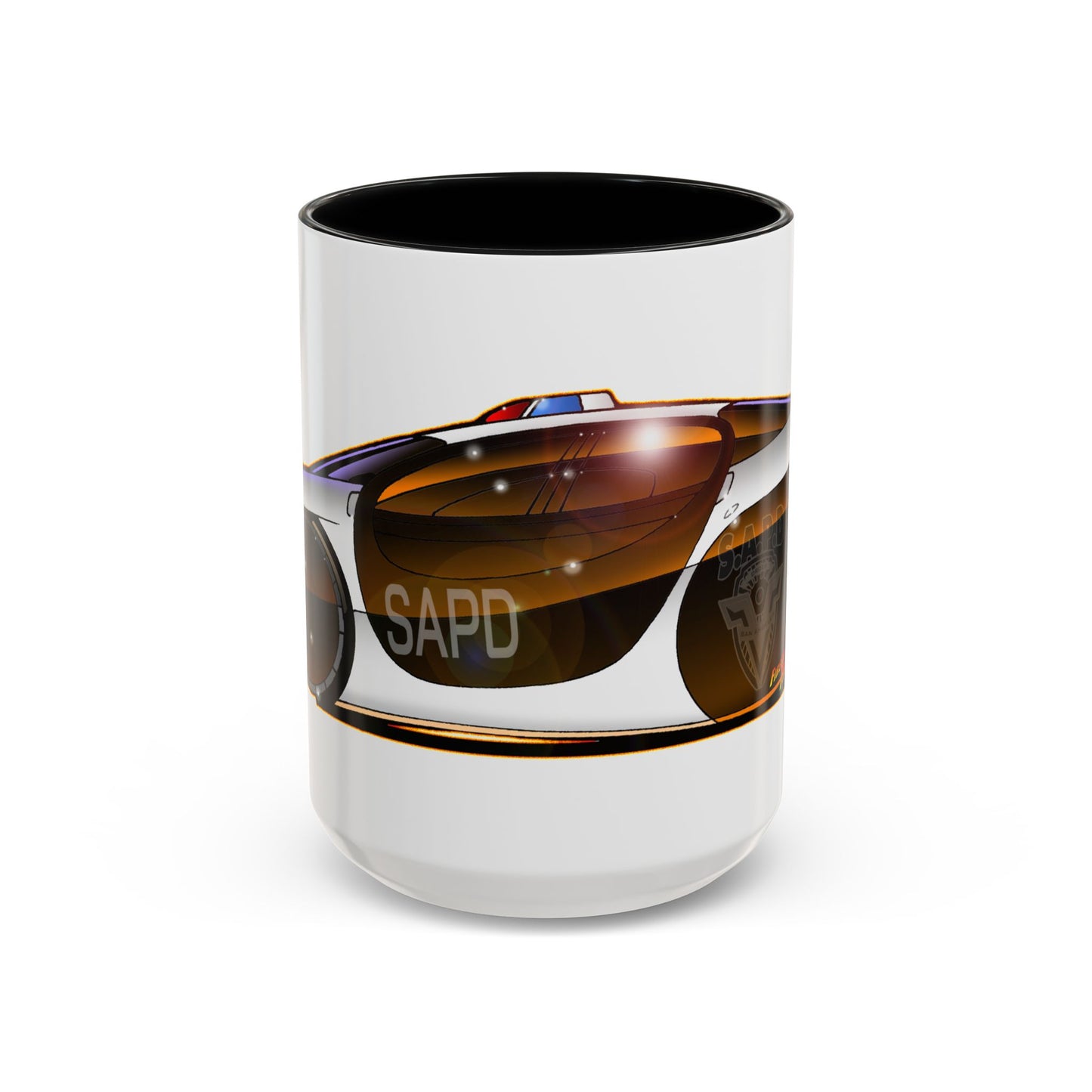 DEMOLITION MAN 2032 Police Cruiser Concept Art Coffee Mug 2 Sizes