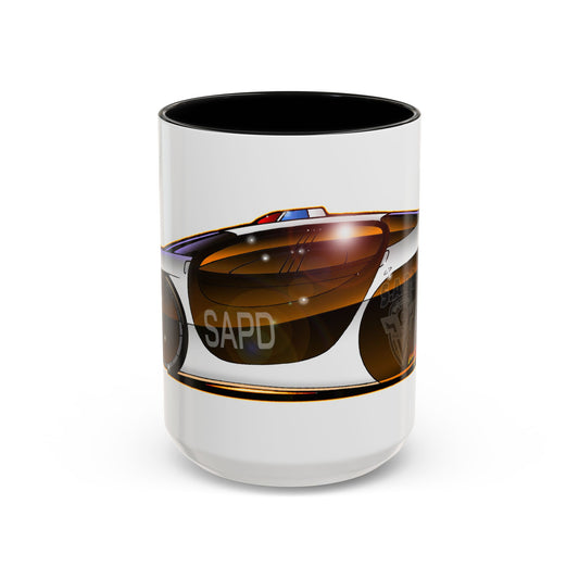 DEMOLITION MAN 2032 Police Cruiser Concept Art Coffee Mug 2 Sizes