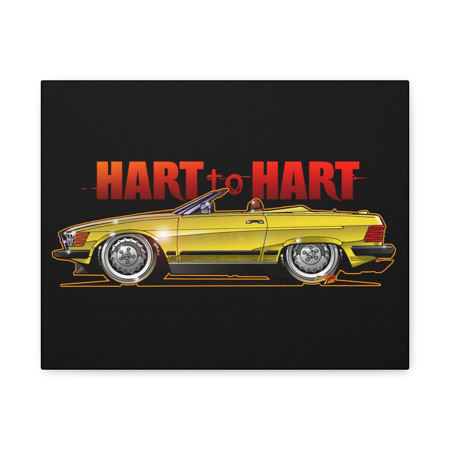 HART to HART TV Show Mercedes 450SL Canvas Art Wall Print - 11x14