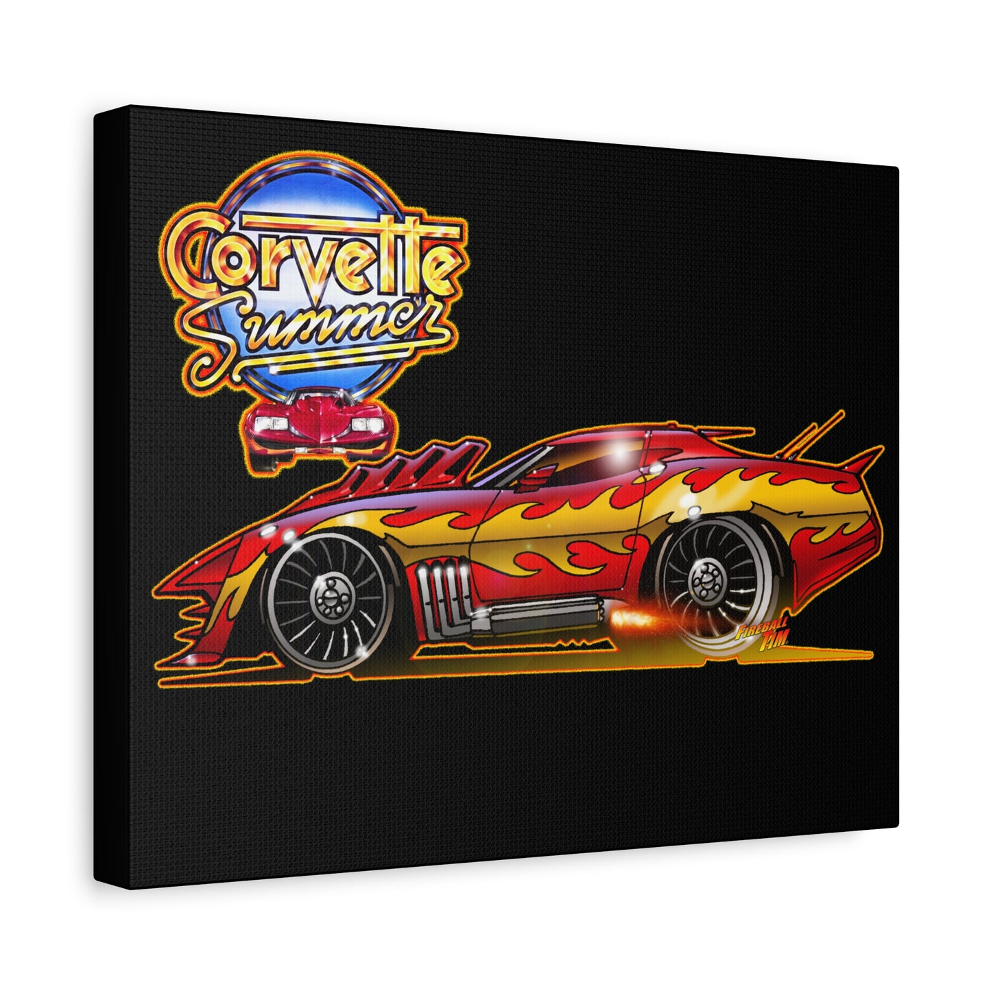 CORVETTE SUMMER Movie Car Canvas Art Print - 11x14