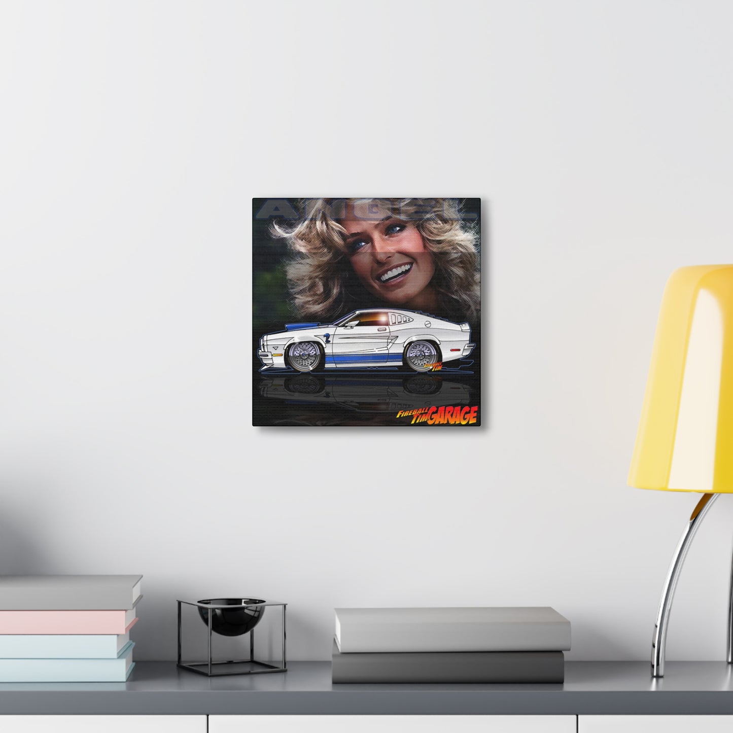 CHARLIES ANGELS Ford Mustang Cobra Concept Art Canvas MASTERPRINT 3 Sizes