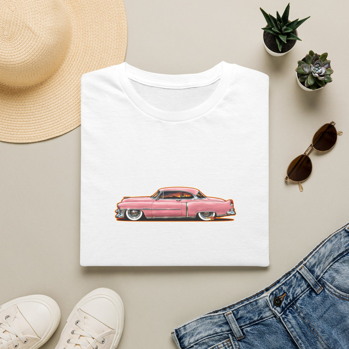 CADILLAC Coupe DeVille 1953 Fireball Tee Shirt
