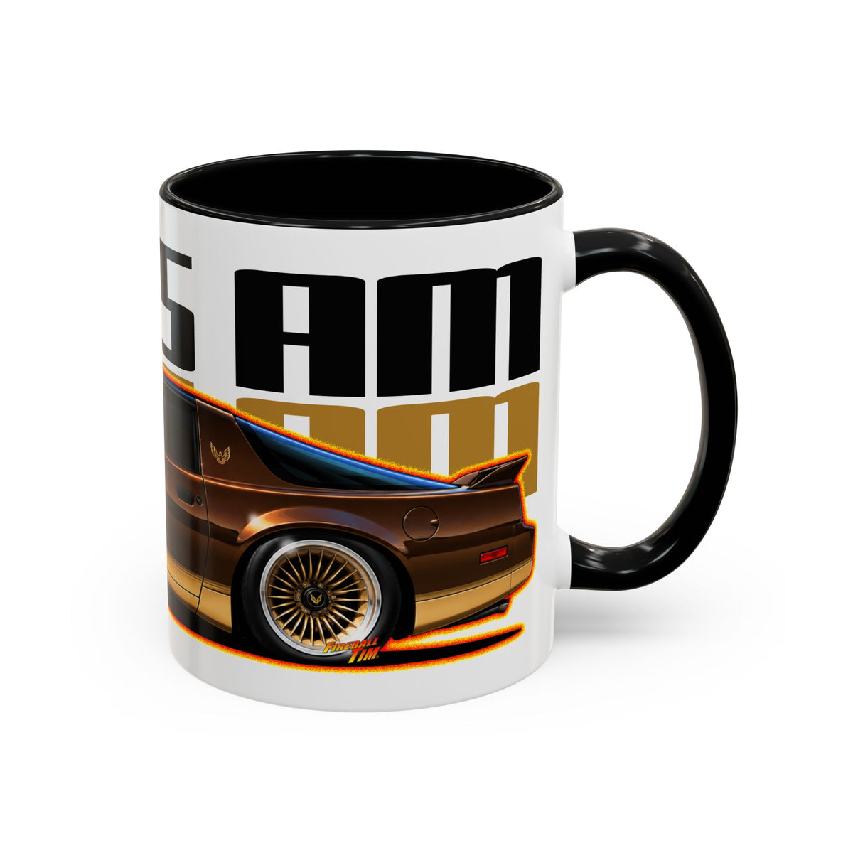 PONTIAC TRANS AM 1984 Collectible Fireball Art Coffee Mug - 2 Sizes