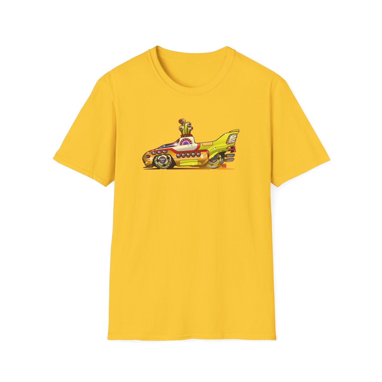 Beatles YELLOW SUBMARINE Concept Art Softstyle T-Shirt Multiple Colors