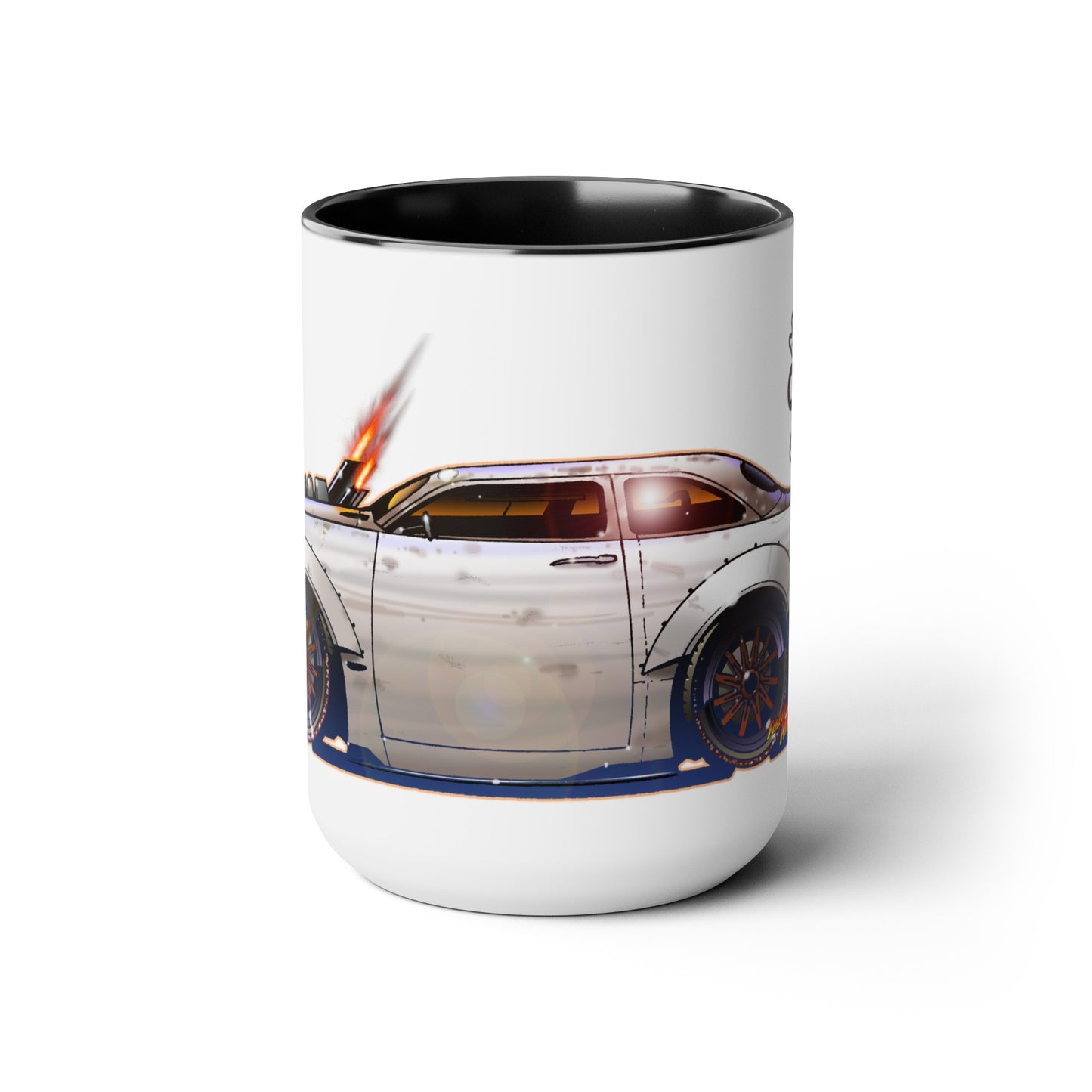 MANIACS GARAGE BORN49AIN 1949 FORD Concept Art Coffee Mug 15oz