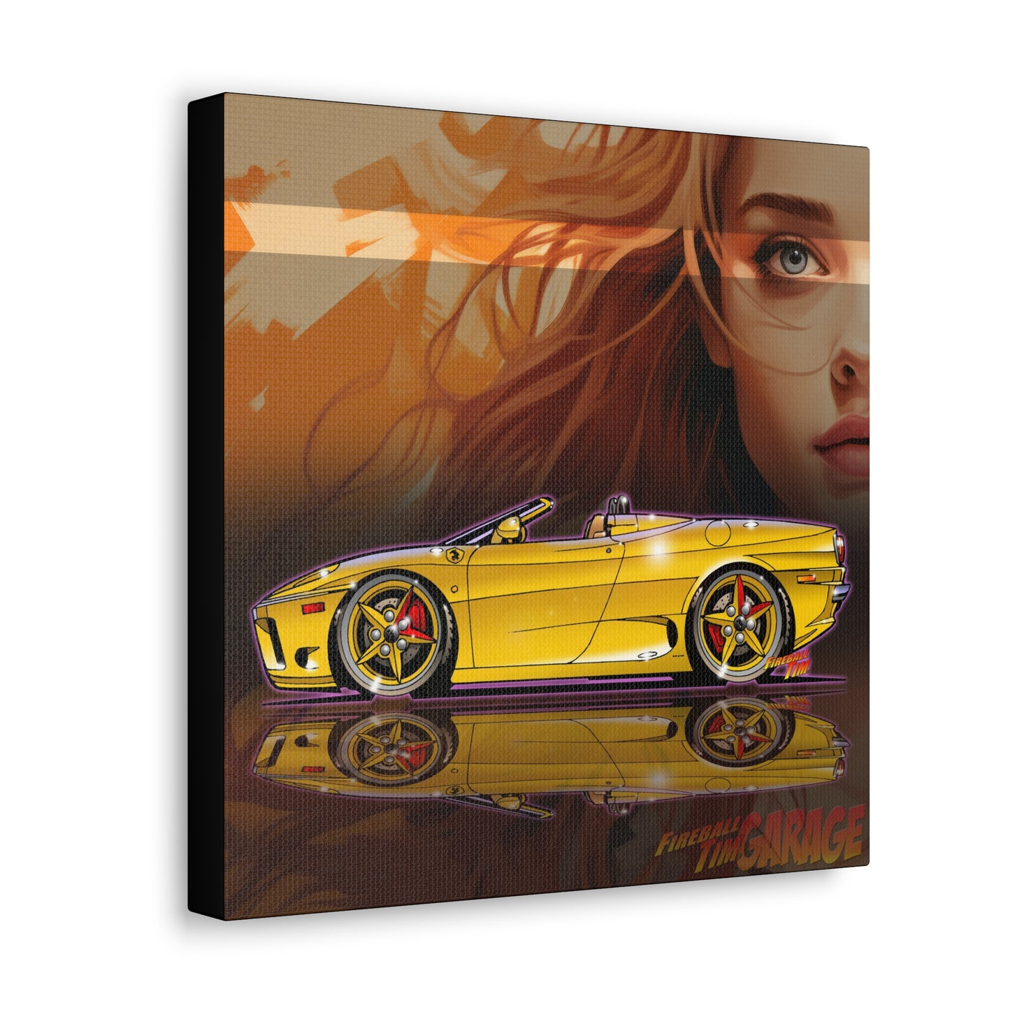 FERRARI 360 SPIDER Supercar Concept Art Canvas MASTERPRINT 3 Sizes