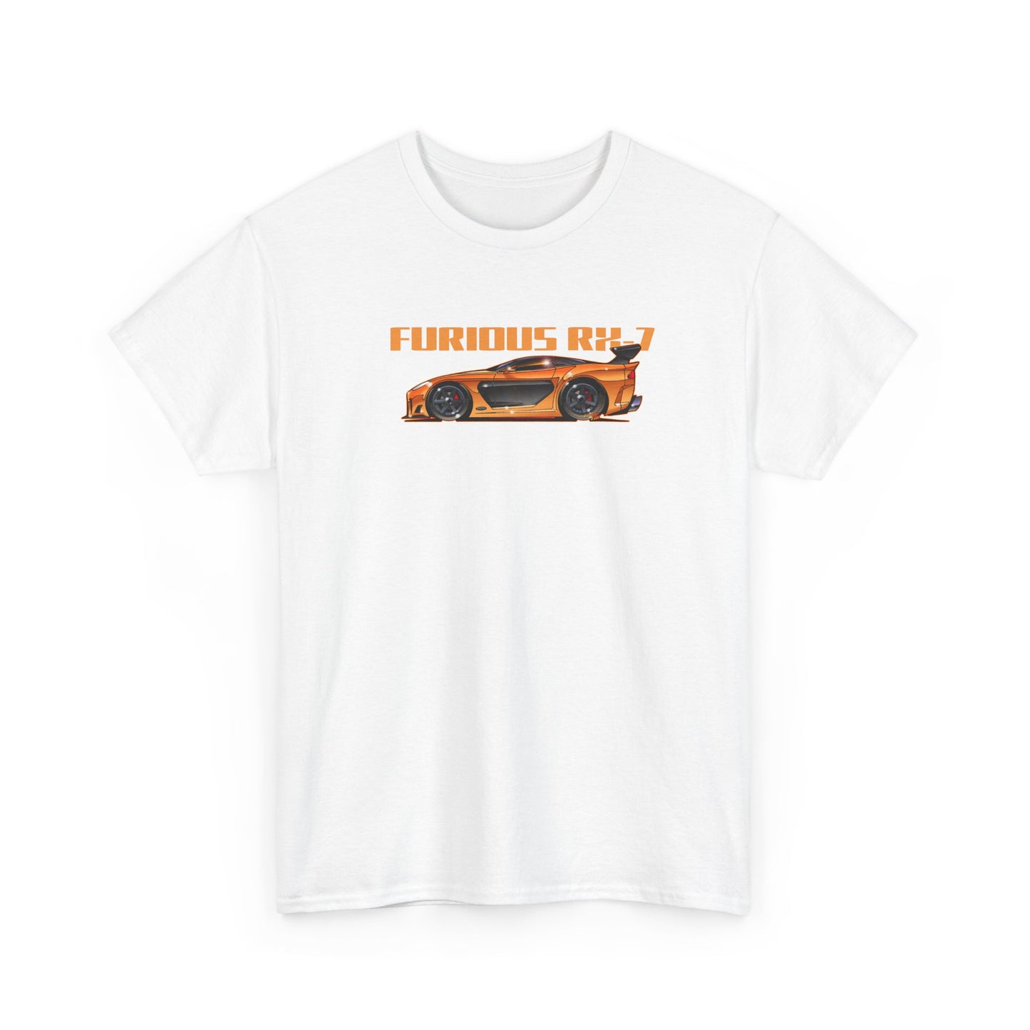 FAST AND FURIOUS MAZDA RX-7 Fireball Art Collectible Tee Shirt - Multiples