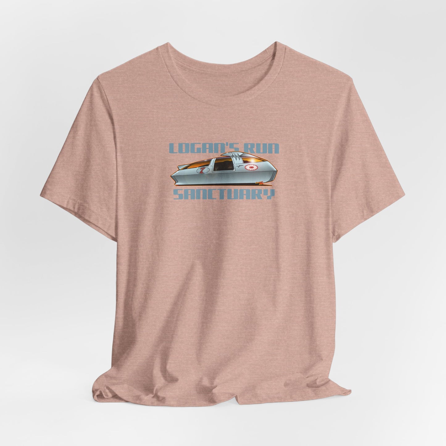 LOGAN'S RUN Sci Fi TV Car Collectible Fireball Art Short Sleeve Tee 12 Colors