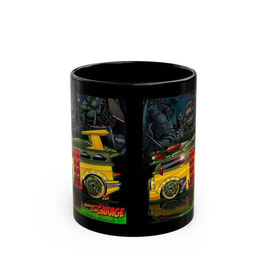 TEENAGE MUTANT NINJA TURTLES Van Concept Art Coffee Mug Black 11oz-Mug-Fireball Tim Garage