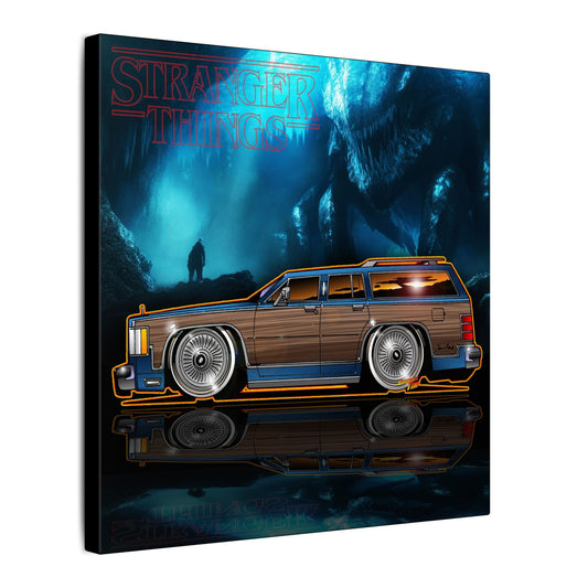 STRANGER THINGS Mercury Colony Park Wagon Collectible Canvas Art Wall Print - Multiple Sizes