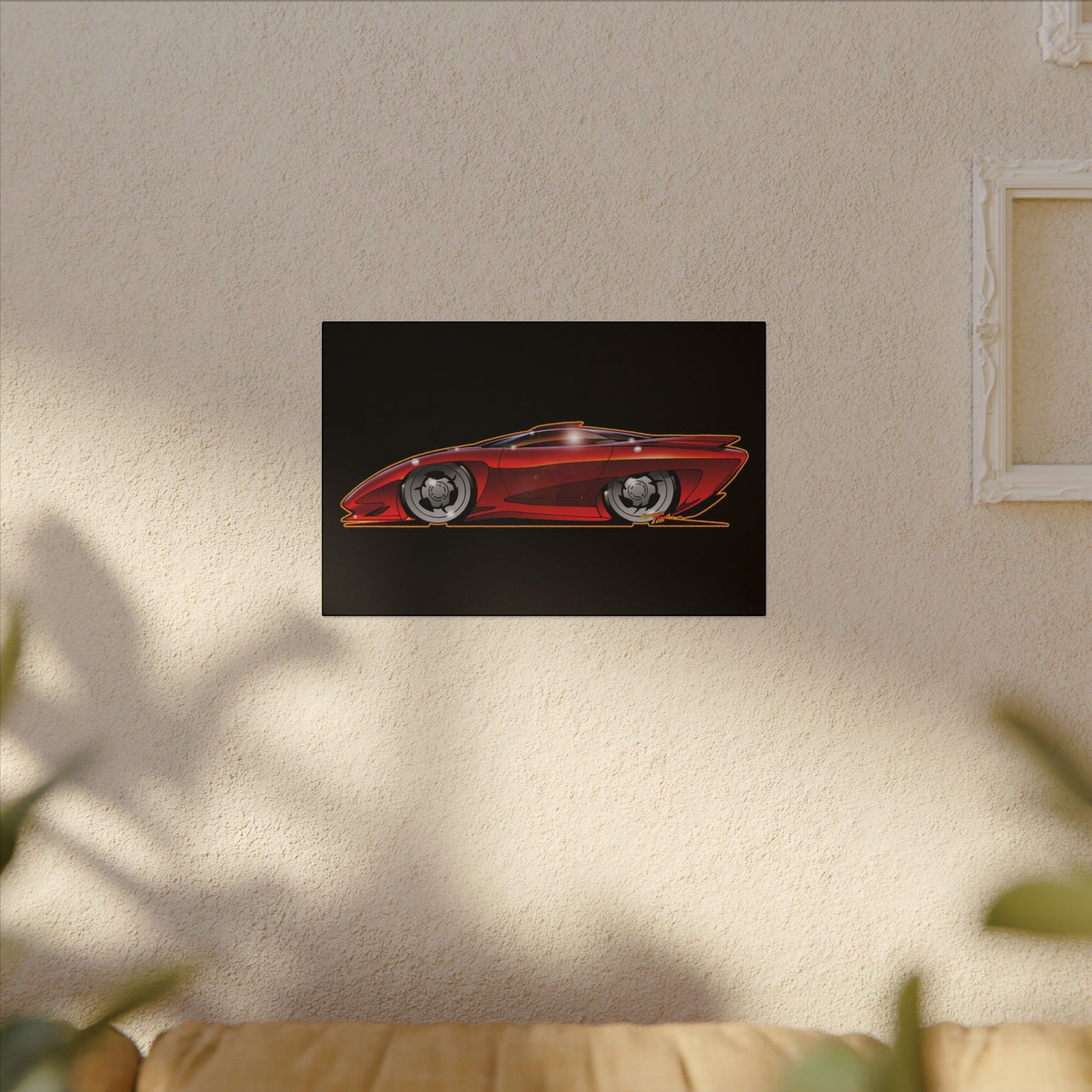 PONTIAC BANSHEE Concept Car Collectible Fireball Art Canvas Print
