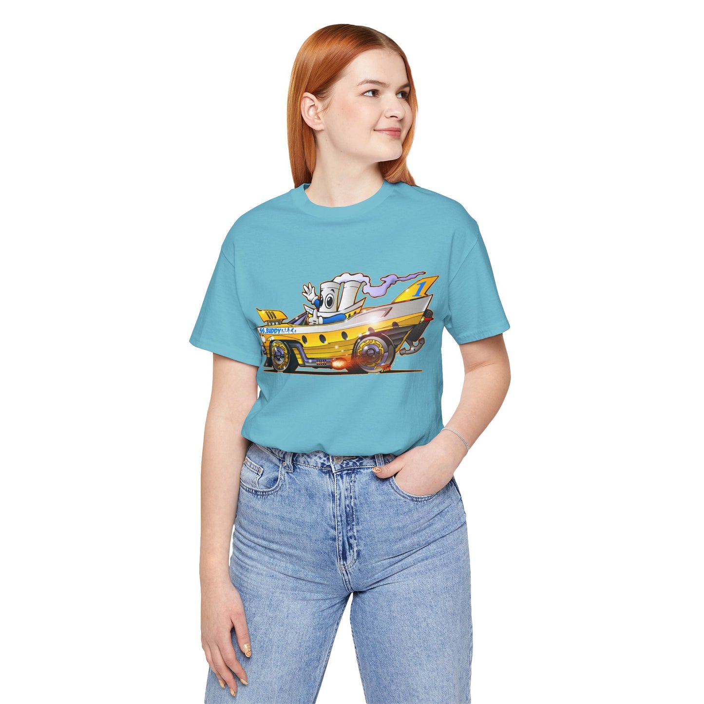 BUDDY CRUISE BUDDYMOBILE Custom Car Art Short Sleeve Tee in 17 Colors