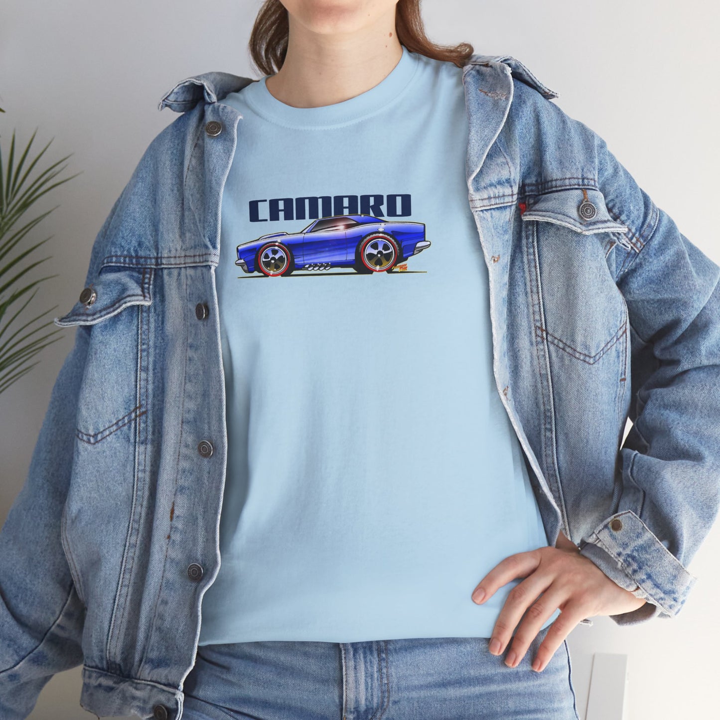 HOT WHEELS CAMARO Custom Collectible Fireball Art Heavy Cotton Tee 12 Colors