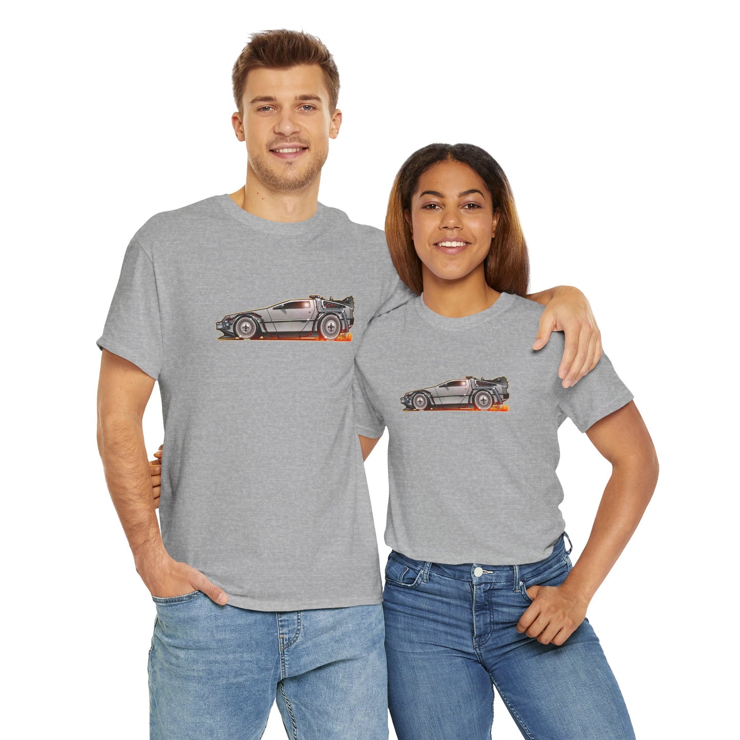 BACK TO THE FUTURE DELOREAN Time Machine Concept Art Tee Shirt 11 Colors