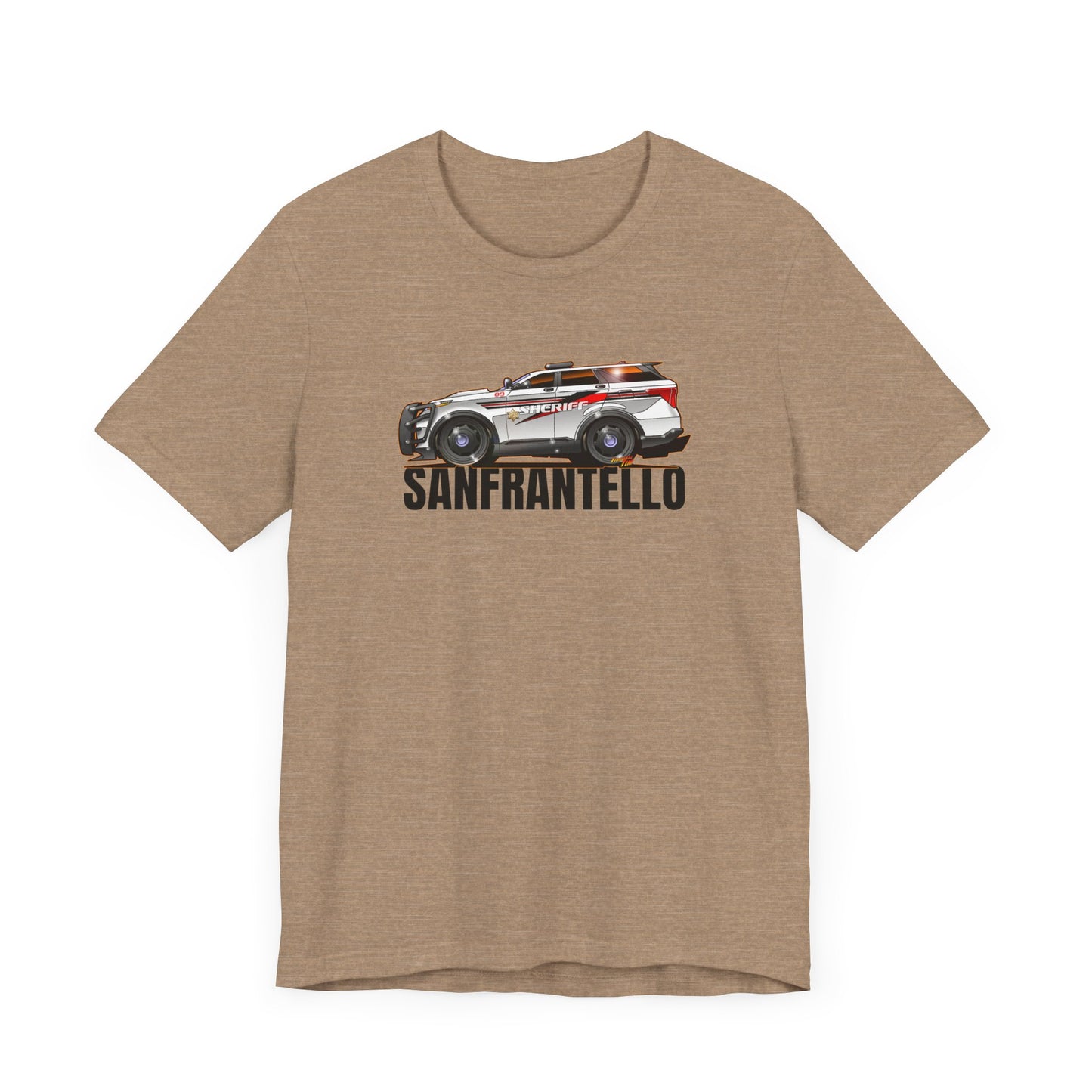 FORD EXPLORER POLICE CRUISER Sanfrantello 09 Tribute Concept Art Short Sleeve Tee 12 Colors