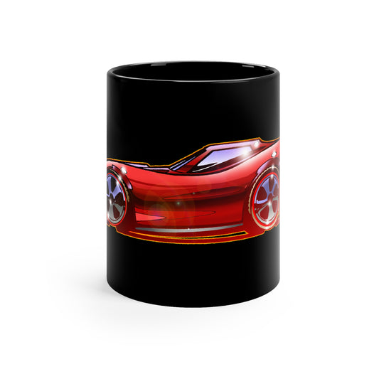 Hot Wheels CUSTOM CORVETTE Redline Coffee Mug 11oz