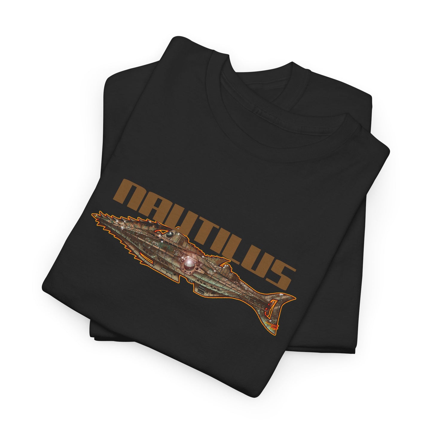 20,000 LEAGUES NAUTILUS SUBMARINE Fireball Art Tee Shirt - Mutiple Colors