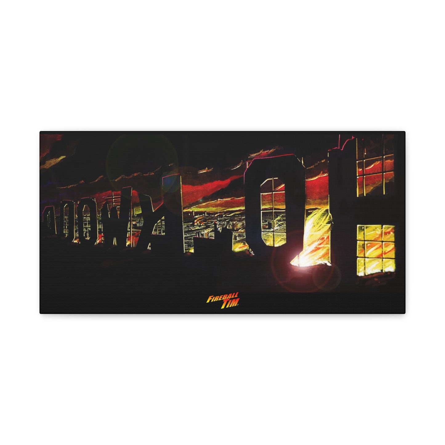 ESCAPE FROM LA Official Concept Art Hollywood Canvas Print 10x20