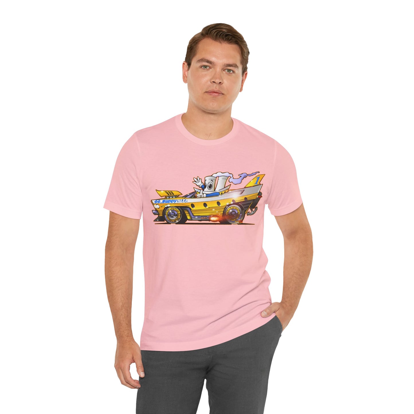 BUDDY CRUISE BUDDYMOBILE Custom Car Art Short Sleeve Tee in 17 Colors