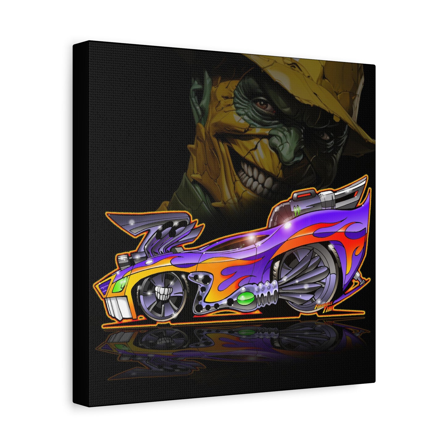 SON OF THE MASK Musclecar Fireball Art Canvas Print