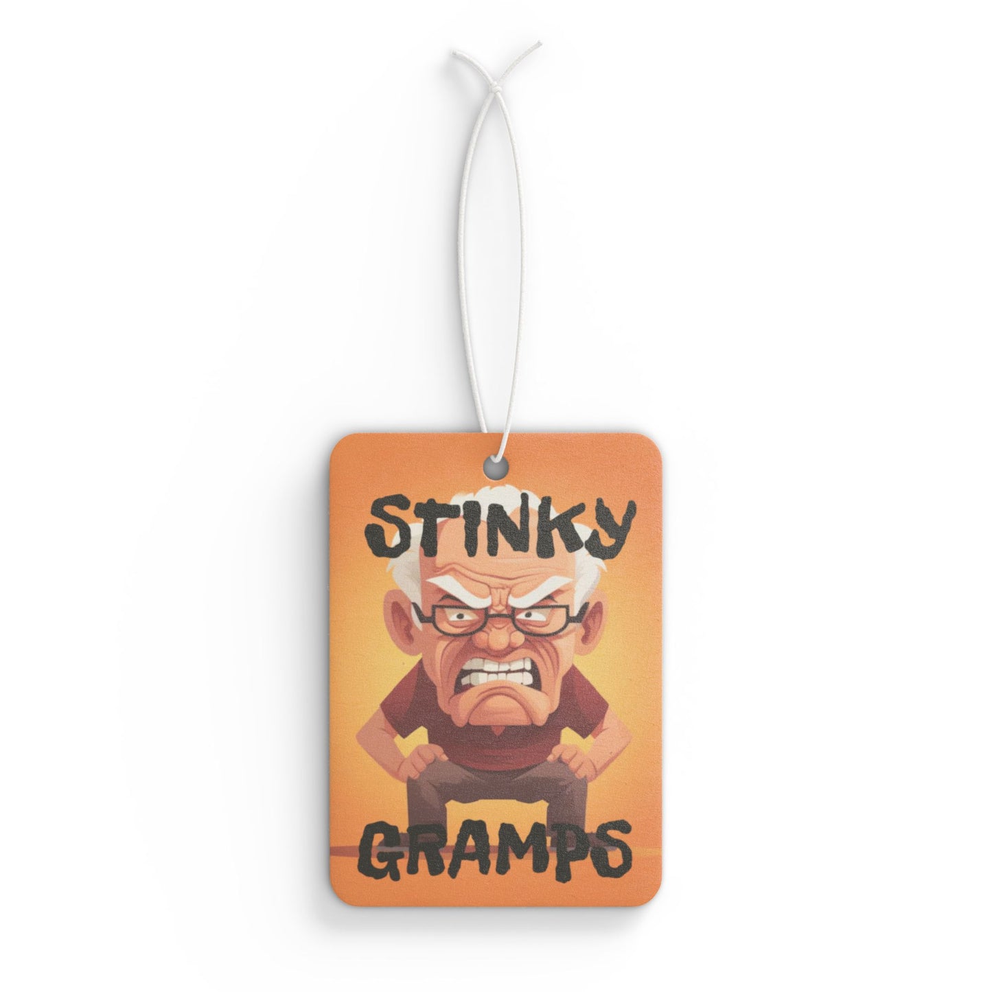 FIREBALL STINKY GRAMPS Car Air Freshener — Hanging Air Freshener (Humorous Gift)