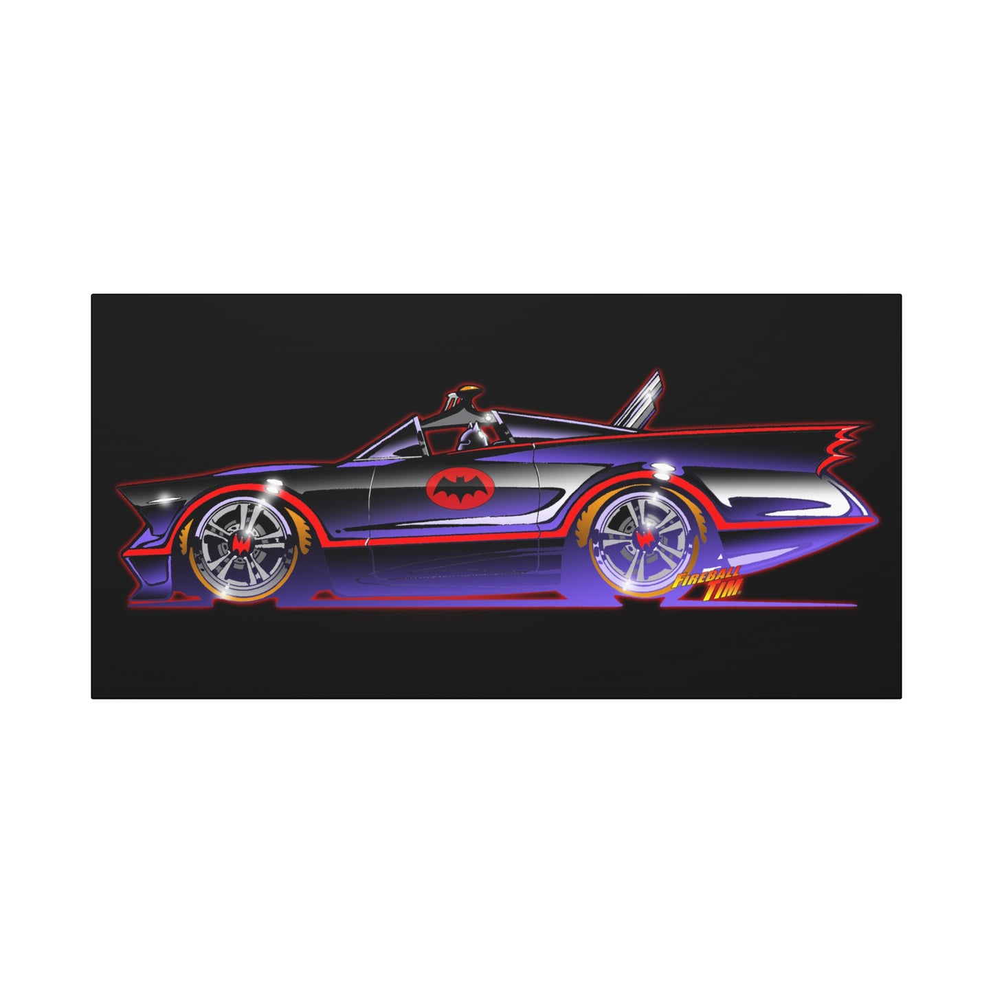 BATMOBILE 1966 BATMAN TV Car Canvas Art Print 11x14