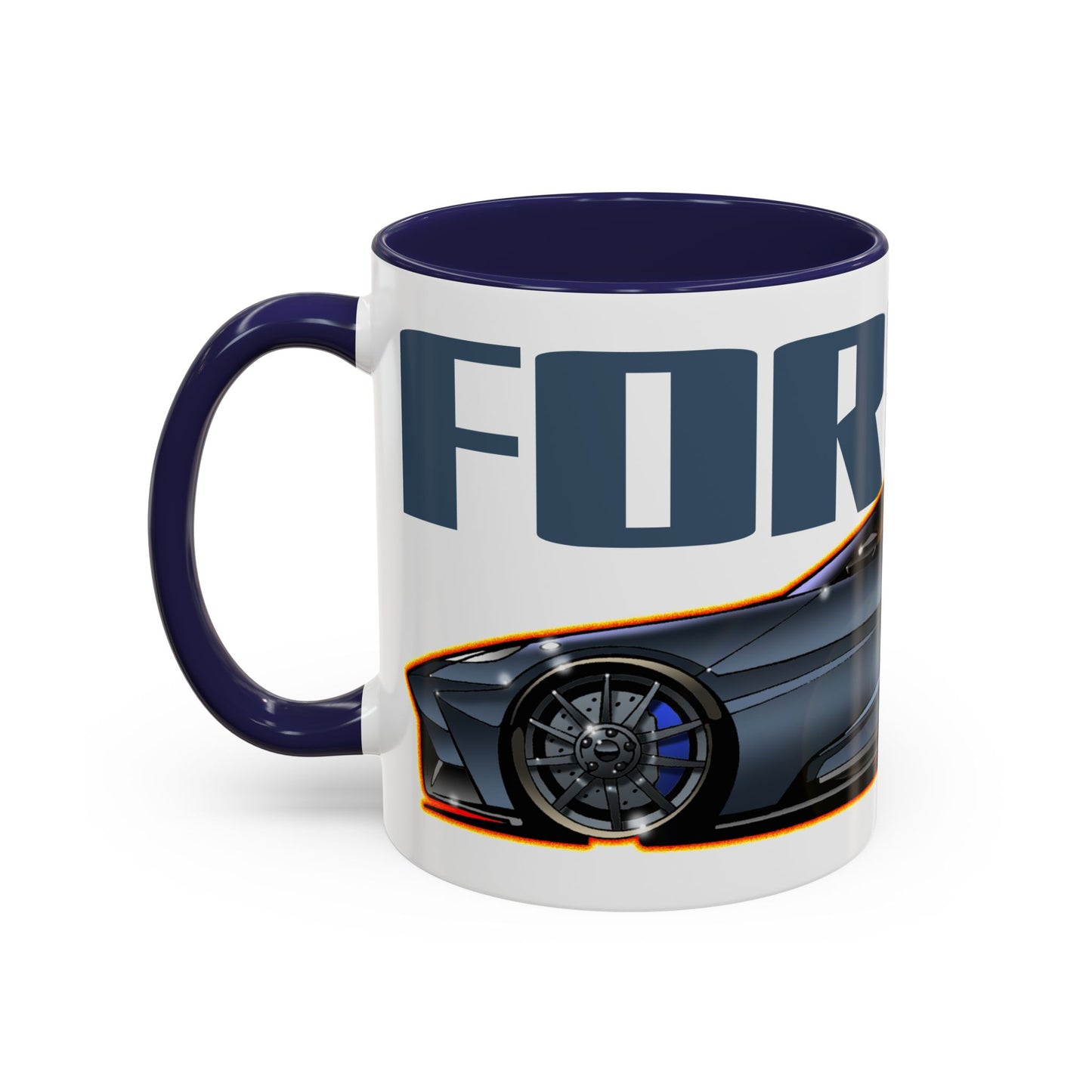 FORD GT Supercar Collectible Fireball Art Coffee Mug - 2 Sizes